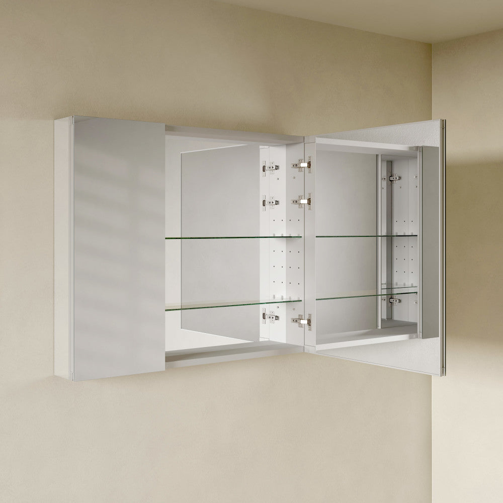 Cache 36 x 30 Rectangle Recessed/Wall Mount Medicine Cabinet with Mirrored Sides