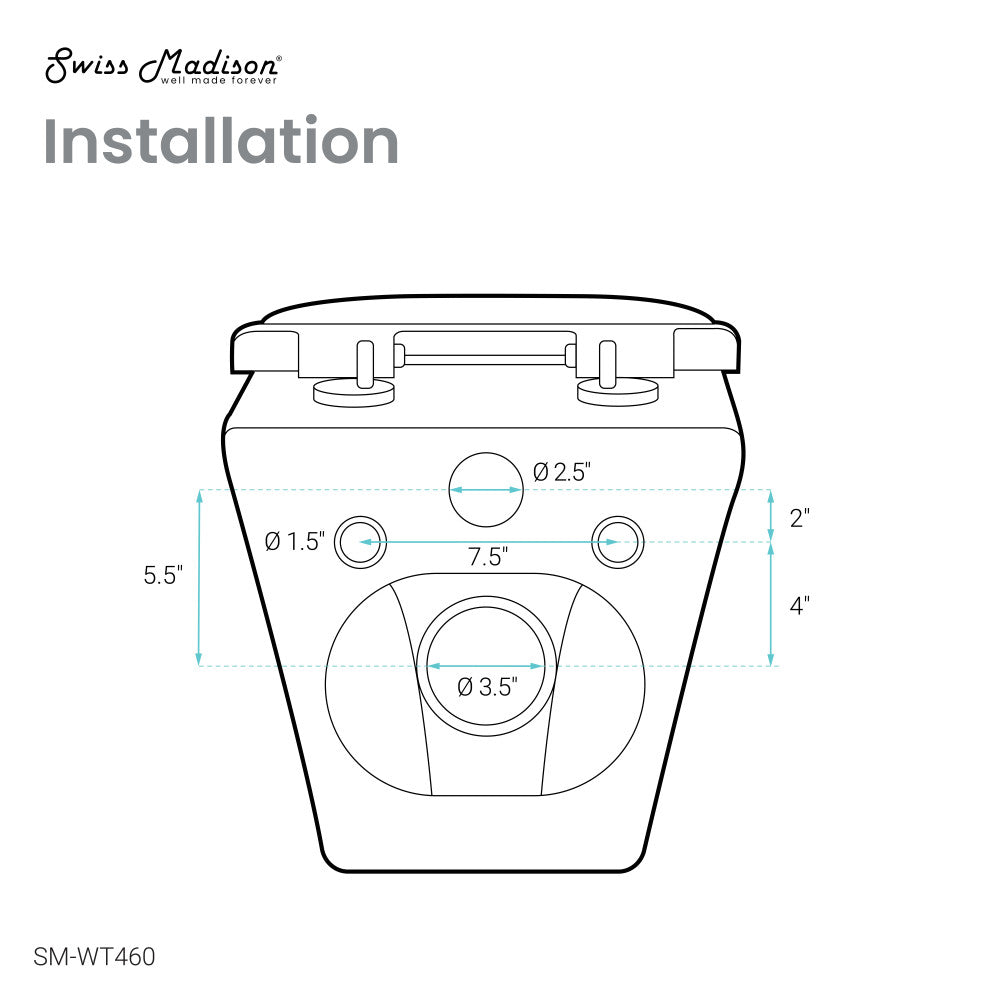 Monaco Wall-Hung Round Toilet Bowl