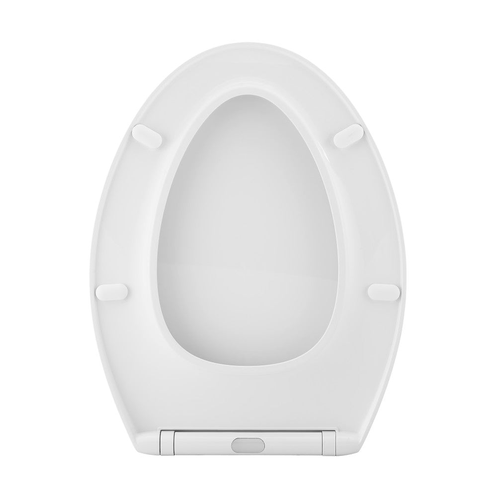 Lumiere Elongated Quick-Release Toilet Seat with Night Light