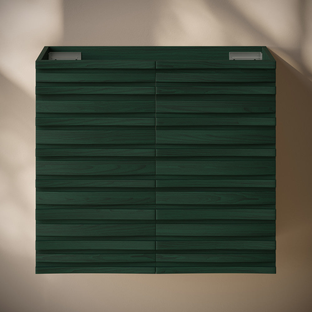 Cascade 24" Wall-Mounted Bathroom Vanity Cabinet without Top in Green Oak