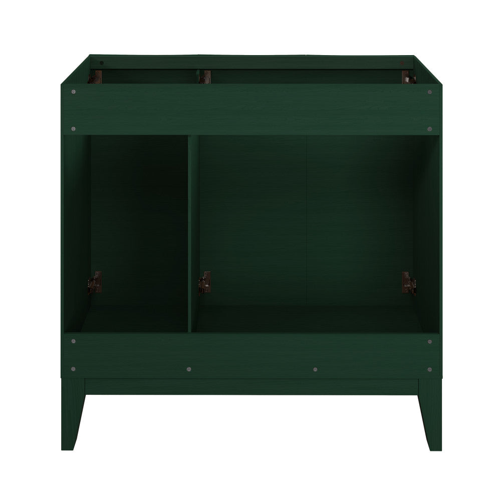 Cascade 36" Freestanding Bathroom Vanity Cabinet without Top in Green Oak