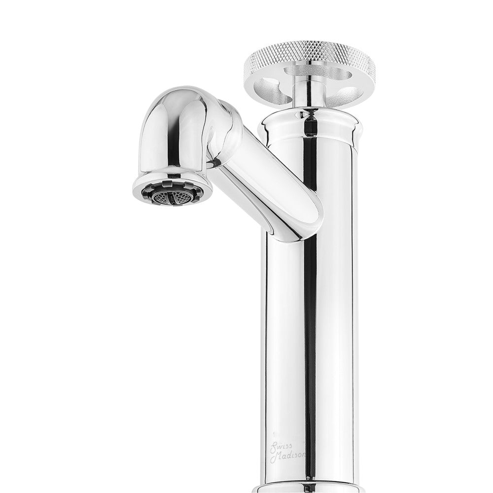 Avallon Single Hole, Single-Handle Wheel, Bathroom Faucet in Chrome