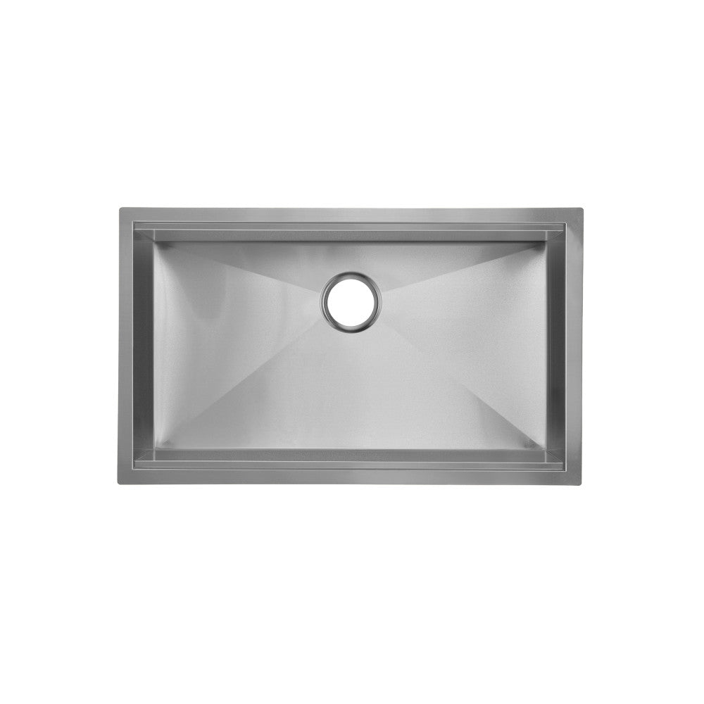 Tourner 32" 18 Gauge Stainless Steel Undermount Kitchen Sink in Matte Black