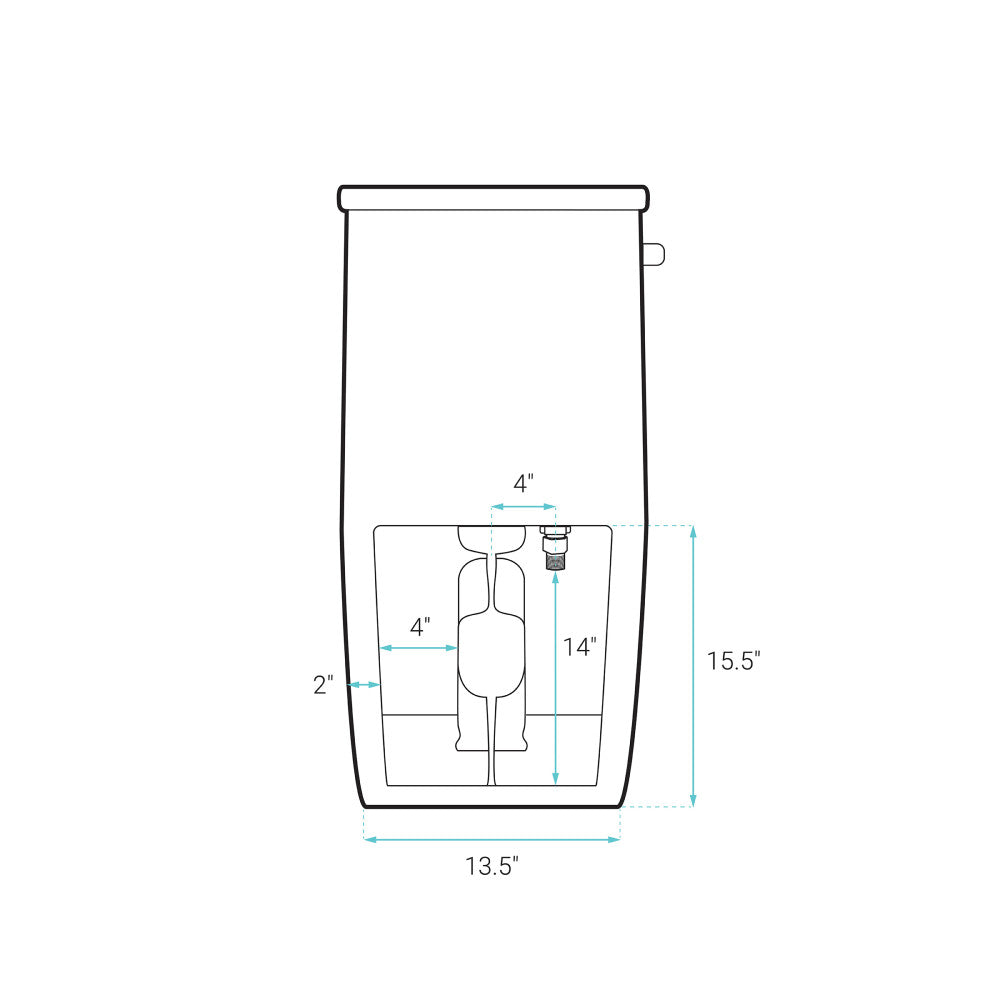 St. Tropez One-Piece 10" Rough-in 1.28 GPF Left Flush Elongated Toilet in Glossy White (6 - Pack)