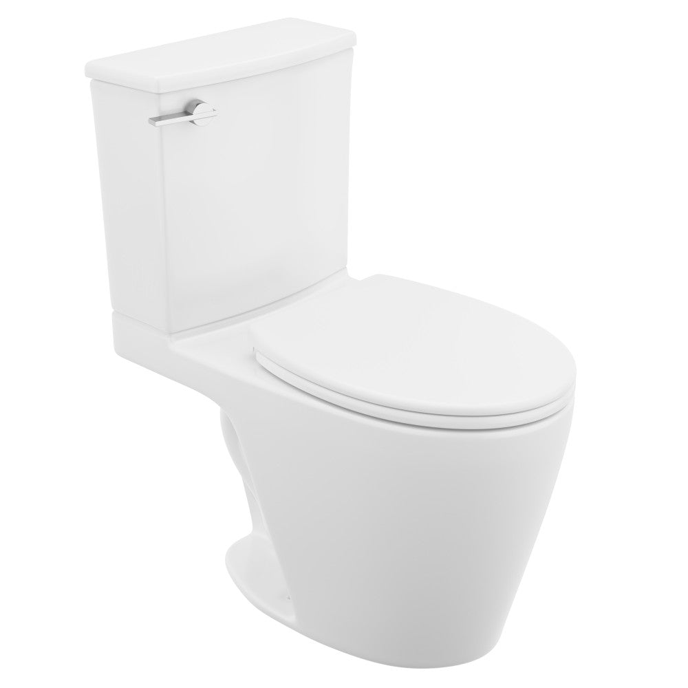 Carlton Belmont Semi-Skirted Two-Piece 12" Rough-in 1.28 GPF Left-Hand Flush Elongated Toilet in Glossy White