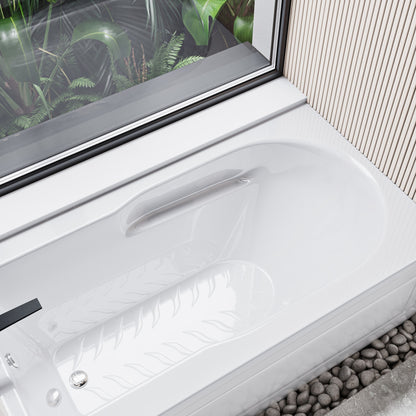 Concorde 60" x 30" Left-Hand Drain Alcove Bathtub with Apron and Armrest