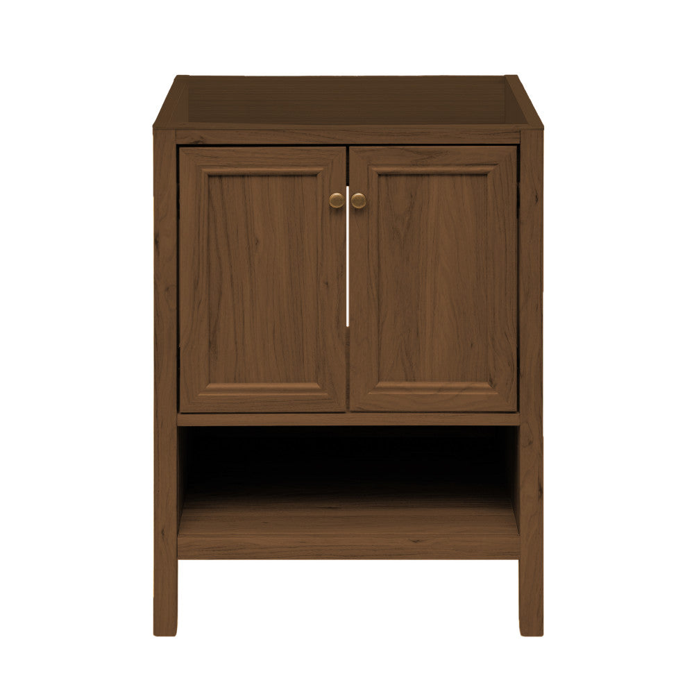 Chateau 24" Freestanding Bathroom Vanity Cabinet without Top in Brown Oak