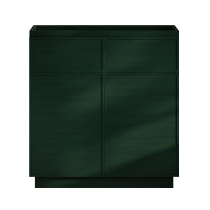 St. Tropez 36" Freestanding Bathroom Vanity Cabinet without Top in Green Oak