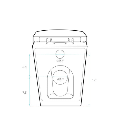 St. Tropez Back-to-Wall Elongated Toilet Bowl