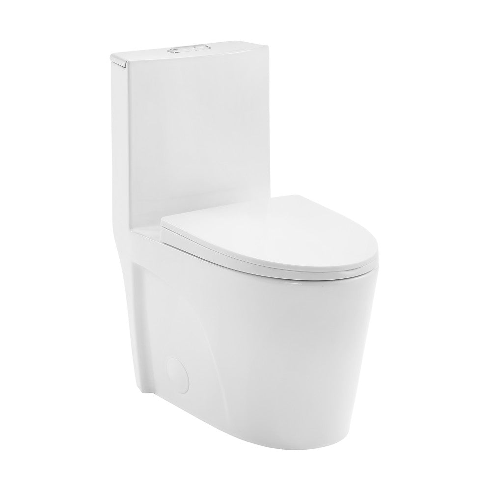 St. Tropez One Piece Elongated Toilet Dual Vortex Flush 1.1/1.6 gpf with 10" Rough In (6 - Pack)