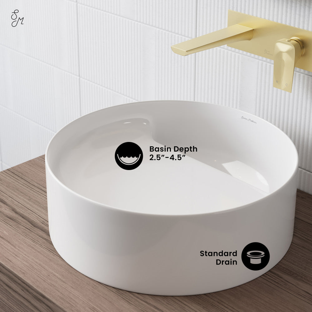 Beau 16.5" Round Vessel Bathroom Sink