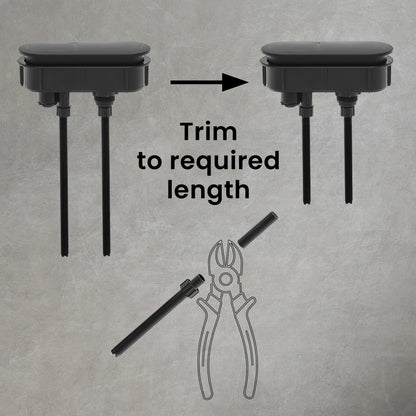 Toilet Hardware Black (SM-1T254HB)