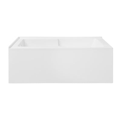 Voltaire 60 x 32 Left Hand Drain Drain Alcove Tub with Corner Apron