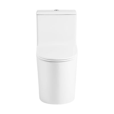 Dreux High Efficiency One-Piece Elongated Toilet with 0.8 GPF Water Saving Patented Technology