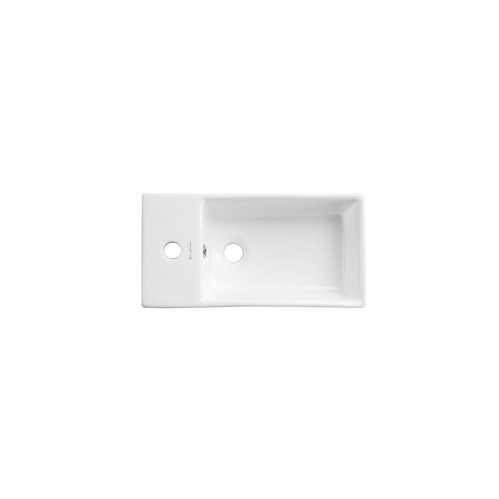 Pierre 19" Freestanding Bathroom Vanity with Open Shelf and Brushed Gold Metal Frame