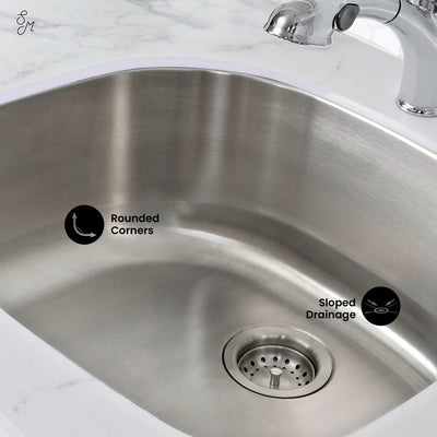 Toulouse 23 5/8 x 21 Stainless Steel, Single Basin, Undermount Kitchen Sink