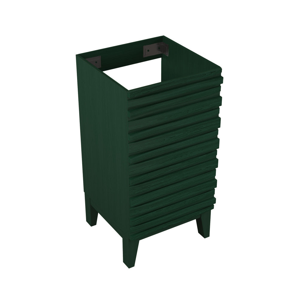 Cascade 18" Freestanding Bathroom Vanity Cabinet without Top in Green Oak