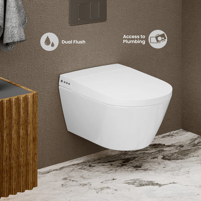 Pur Smart Wall-Hung Toilet with Bidet Bundle