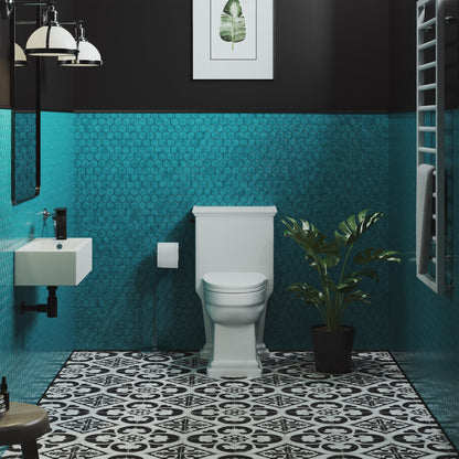 Rectangular white ceramic wall-hung sink with right side faucet mount, modern bathroom design.