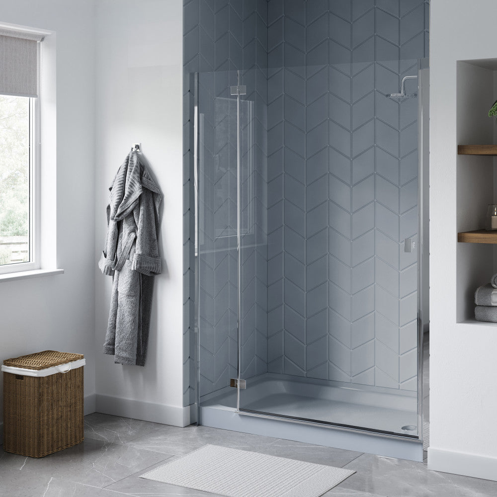 Voltaire 60" x 36" Single-Threshold, Right-Hand Drain, Shower Base in Gray