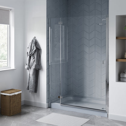 Voltaire 60" x 36" Single-Threshold, Right-Hand Drain, Shower Base in Gray