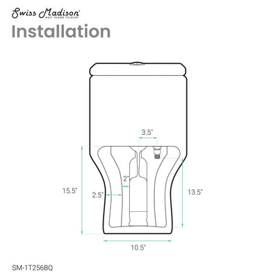 Carre One Piece Square Toilet Dual Flush 1.1/1.6 gpf in Bisque