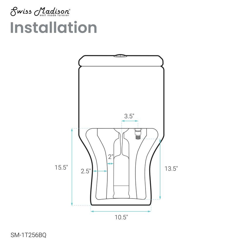 Carre One Piece Square Toilet Dual Flush 1.1/1.6 gpf in Bisque