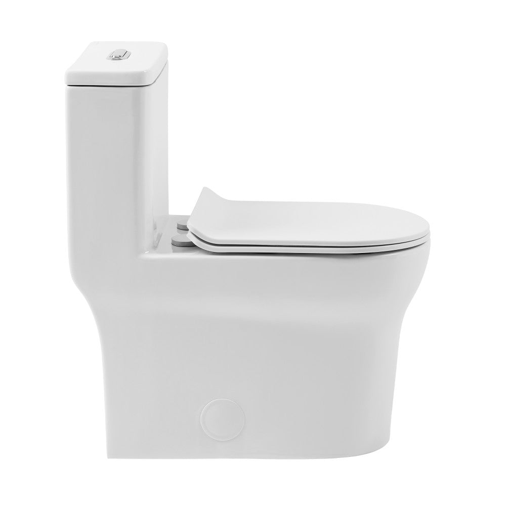Burdon One Piece Square Toilet Dual Flush 1.1/1.6 gpf (6-Pack)