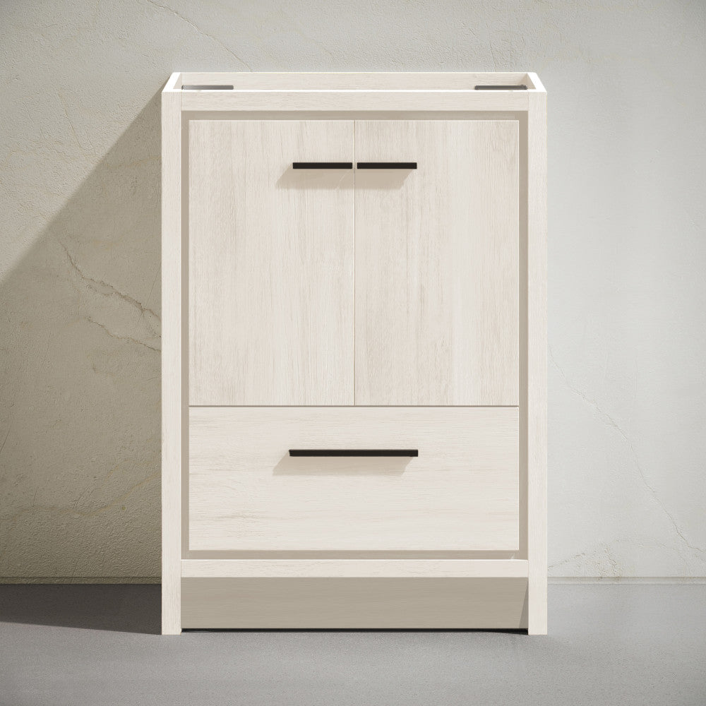 Virage 30" Freestanding Bathroom Vanity in White Oak without Sink Top