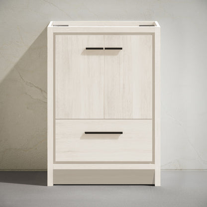 Virage 30" Freestanding Bathroom Vanity in White Oak without Sink Top