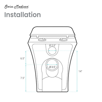 Carre Back-to-Wall Elongated Toilet Bowl in Matte Black
