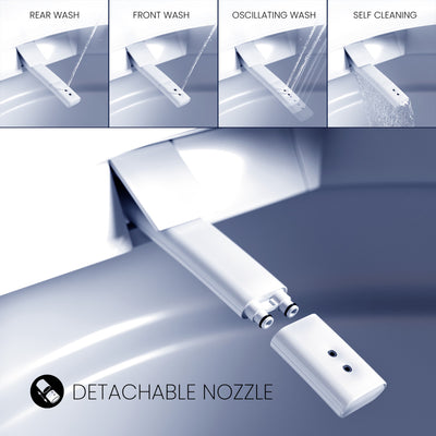 Viro Smart Tankless Elongated Toilet and Bidet, Touchless Vortex Dual-Flush 1.1/1.6 gpf