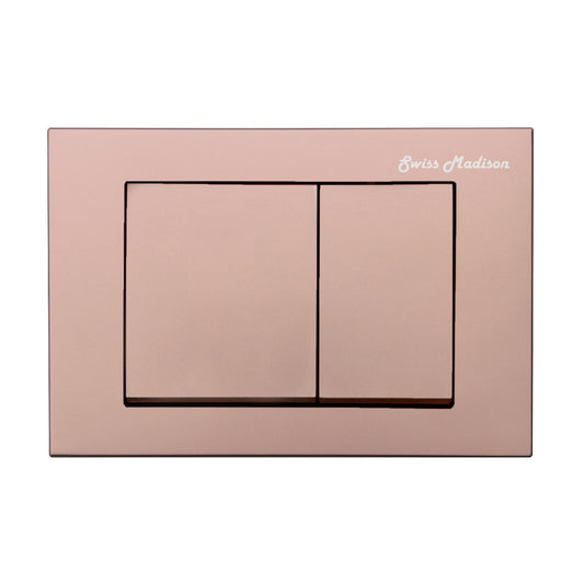 Concorde Wall Mount Dual Flush Actuator plate in Rose Gold