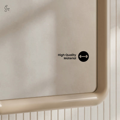 Plaisir 18 x 27 Recessed/Wall Mount Medicine Cabinet with Mirror in Sand