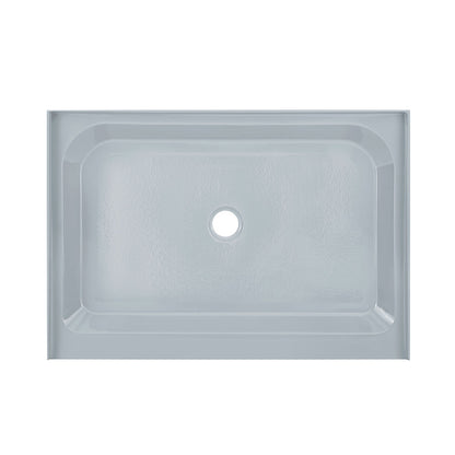 Voltaire 48" x 36" Single-Threshold, Center Drain, Shower Base in Gray