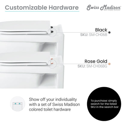 Elongated wall-hung toilet bowl in matte white, minimalist design with concealed trapway.
