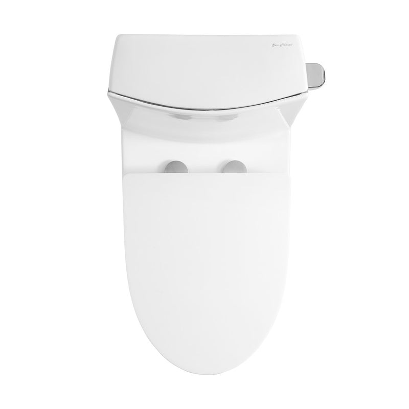 St. Tropez One-Piece 14" Rough-in 1.28 GPF Right-Hand Vortex Flush Elongated Toilet in Glossy White