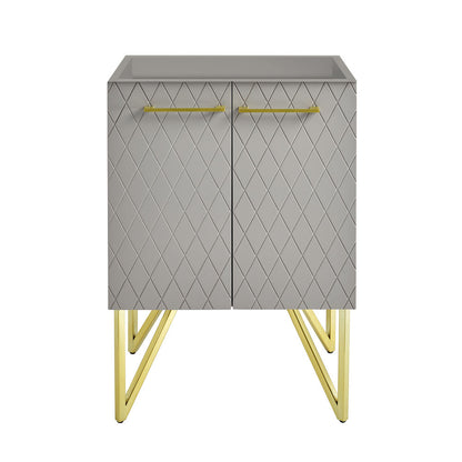 Annecy 24 Diamond Gray Bathroom Vanity Cabinet Only (SM-BV257E)