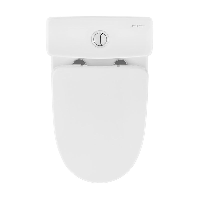 Sublime II One-Piece 10" Rough-in 1.1/1.6 GPF Dual Top Flush Round Compact Toilet in Glossy White (6 - Pack)