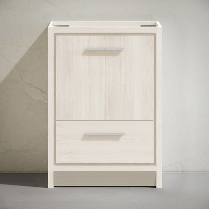 Virage 30" Freestanding Bathroom Vanity in White Oak without Sink Top