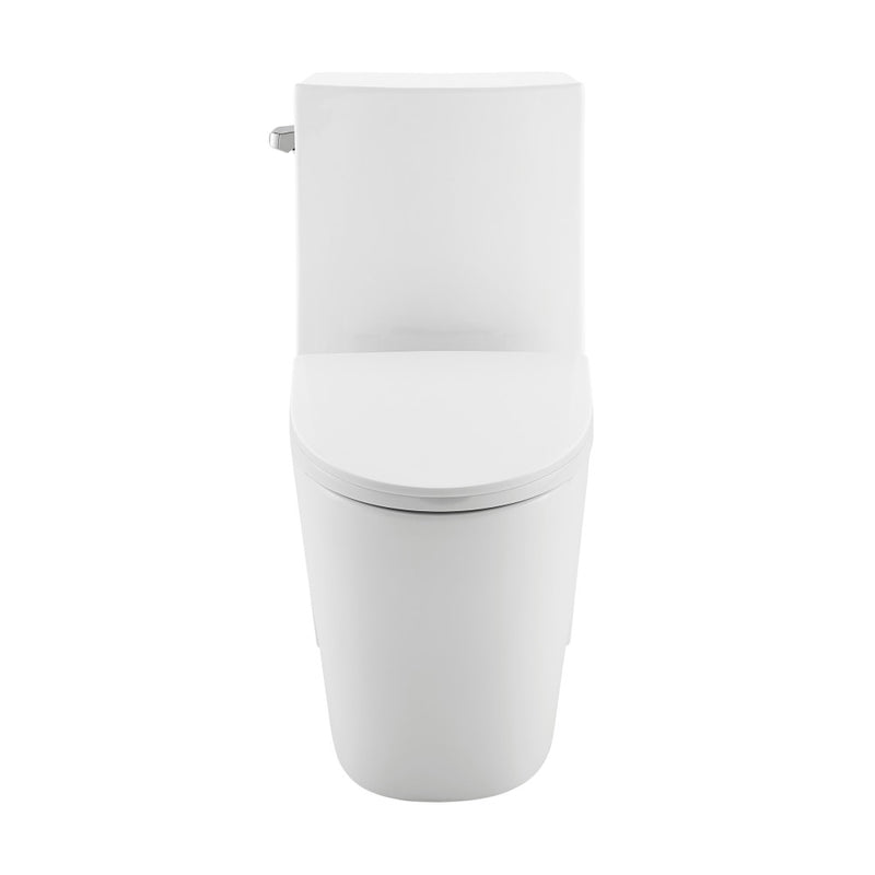 St. Tropez Two-Piece 12" Rough-in 1.28 GPF Left Flush Toilet in Glossy White