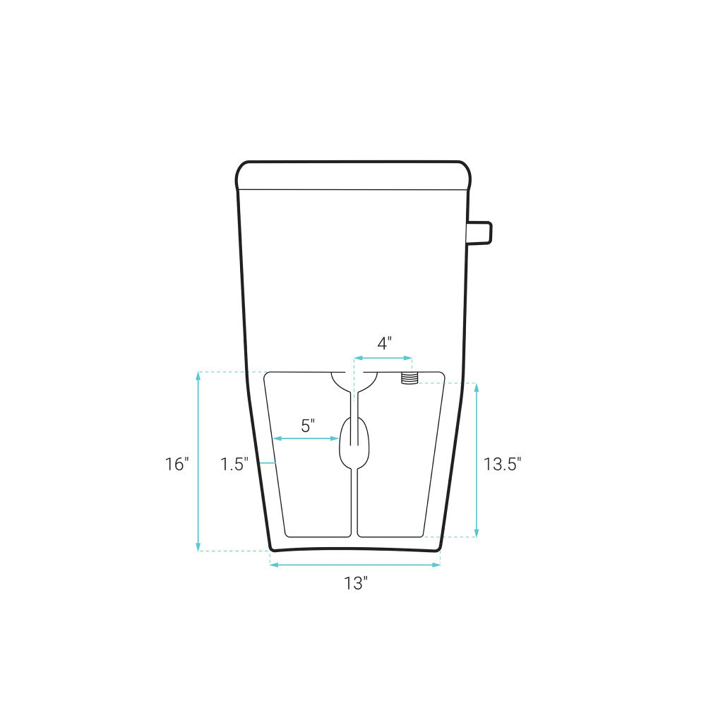 Dreux One-Piece 12" Rough-in 1.28 GPF Left Flush Elongated Toilet in Glossy White