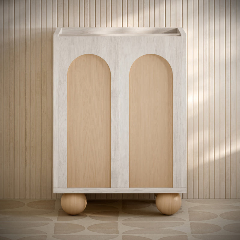 Plaisir II 24" Freestanding Bathroom Vanity Cabinet without Top in White Oak