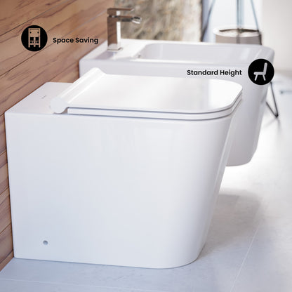 Concorde Back-to-Wall Square Toilet Bowl