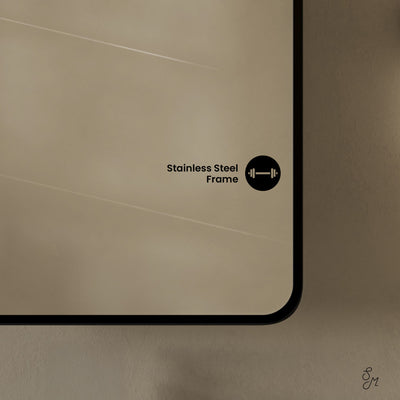 Pierre 20 x 30 Rectangle Recessed/Wall Mount Medicine Cabinet with Mirror in Matte Black