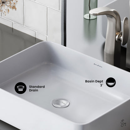 Concorde Rectangle Ceramic Vessel Sink