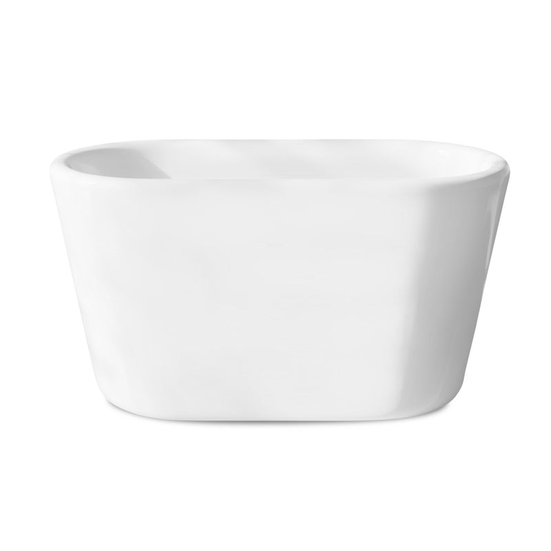 Nanterre 51" Japanese Soaking Freestanding Bathtub in Glossy White, Drain Included