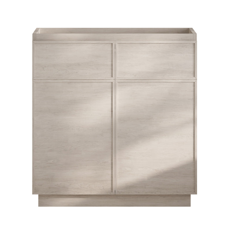 St. Tropez 36" Freestanding Bathroom Vanity Cabinet without Top in White Oak