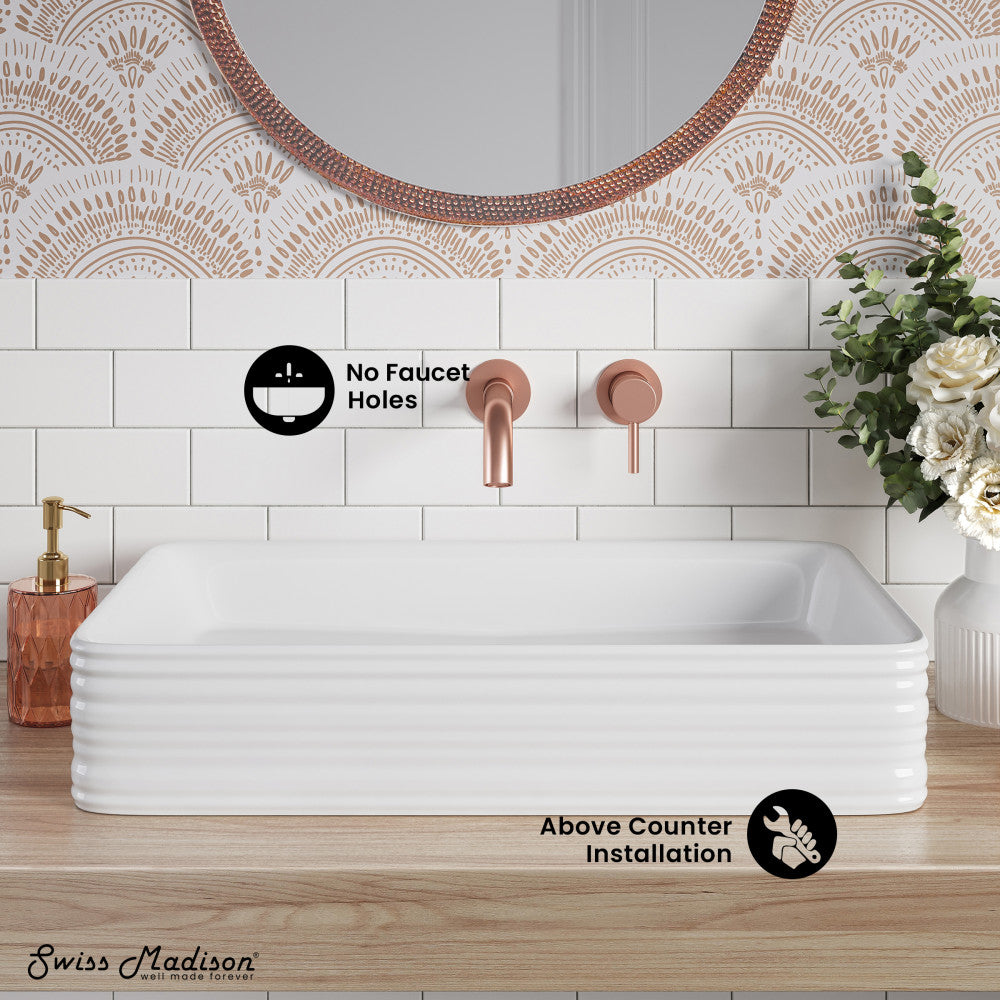 Adour 25'' Vessel Sink in White