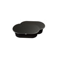 Oval Side Cover Caps in Matte Black